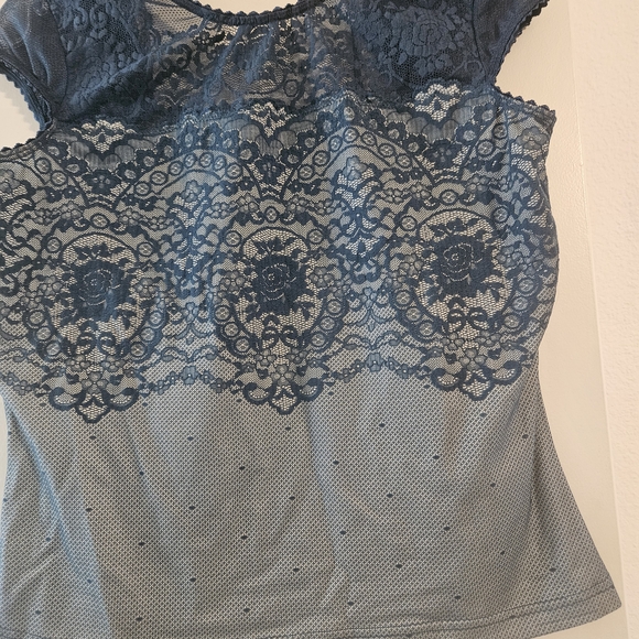 Adonna Navy Lace Camisole - Picture 1 of 3